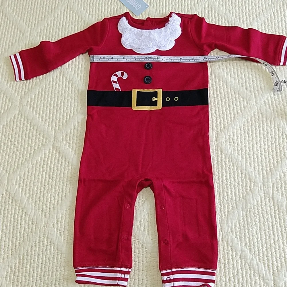 Gymboree Adorable Christmas Santa Onesie